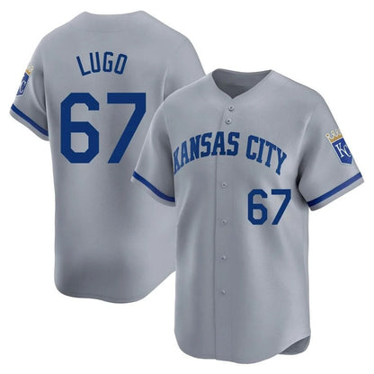 Kansas City Royals #67 Seth Lugo Player Gray MIKSHPS Limited Home Stitched Jerseys