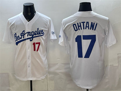 Los Angeles Dodgers #17 Shohei Ohtani White MIKSHPS Alternate Stadium Stitched Jersey