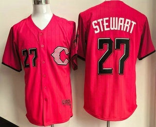 Cincinnati Reds #27 Sal Stewart Red MIKSHPS 2026 City Connect Stadium Jersey