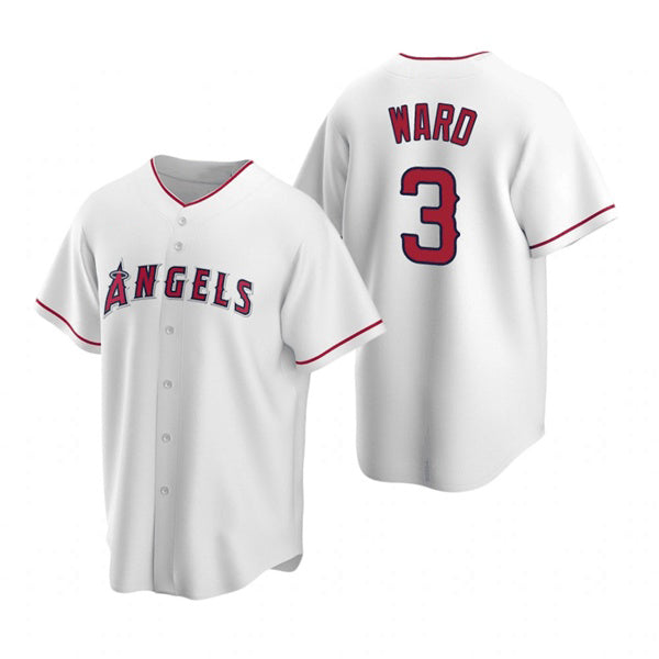 Los Angeles Angels #3 Waylor Ward White MIKSHPS Cool Base Stitched Jersey