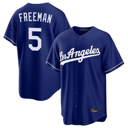 Los Angeles Dodgers #5 Freddie Freeman Player Royal MIKSHPS Game Stitched Jerseys