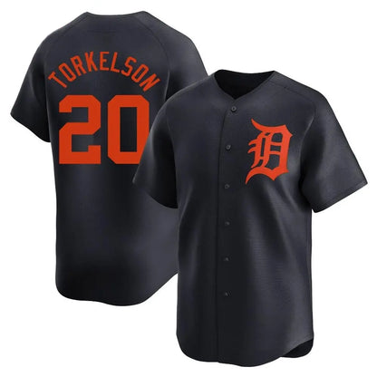 Detroit Tigers #20 Spencer Torkelson Player Navy MIKSHPS Home Limited Stitched Jerseys