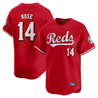 Cincinnati Reds #14 Pete Rose Player Red MIKSHPS Home Limited Stitched Jerseys