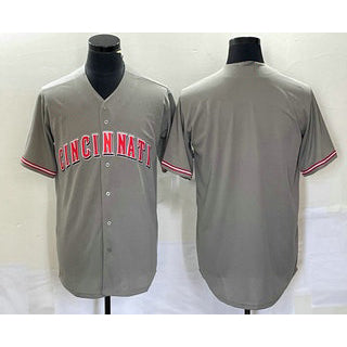 Cincinnati Reds Blank Grey MIKSHPS Cool Base Stitched Jersey