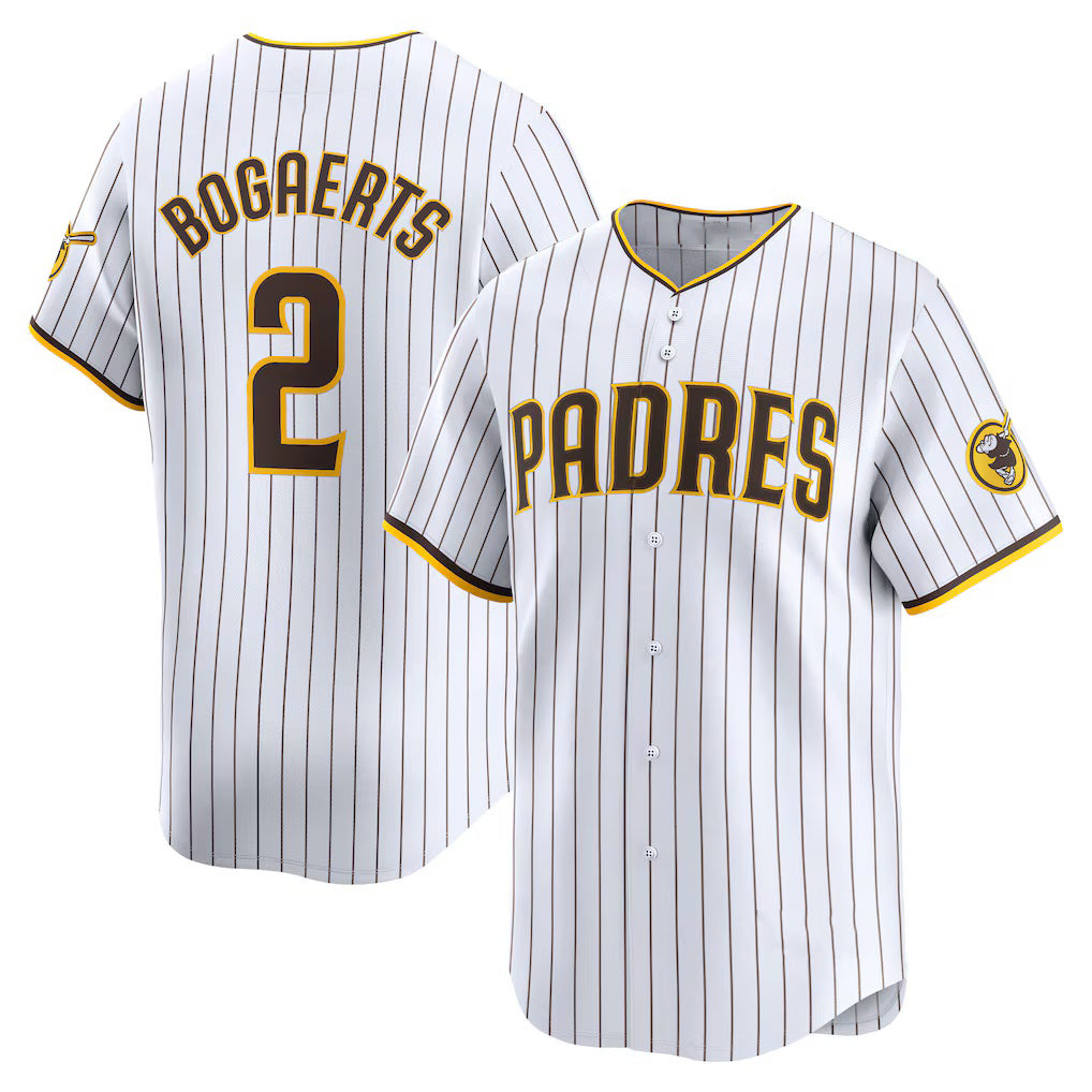 San Diego Padres #2 Xander Bogaerts White MIKSHPS Home Limited Player Jersey