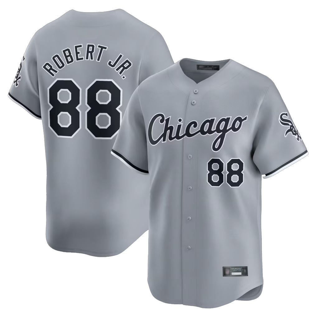 Chicago White Sox #88 Luis Robert Jr Player Gray MIKSHPS Road Limited Home Stitched Jerseys