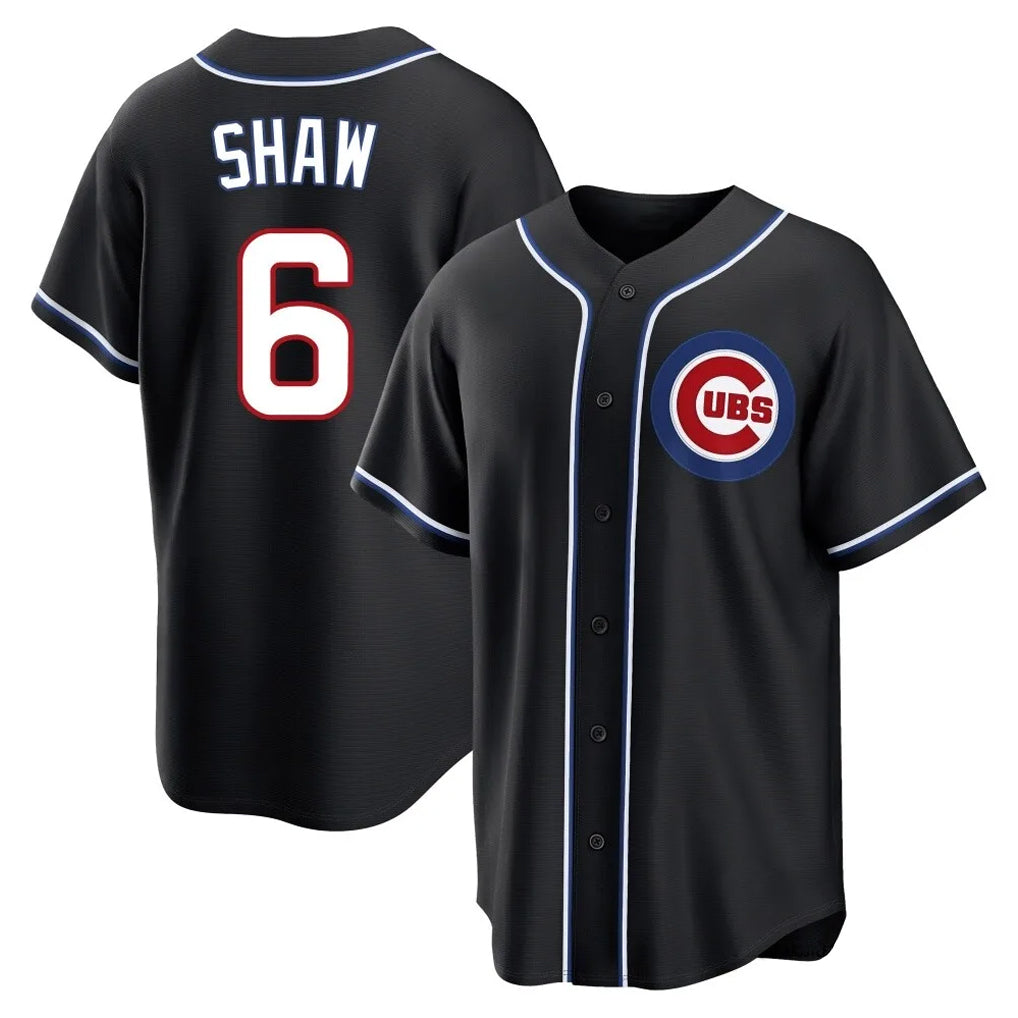 Chicago Cubs #6 Matt Shaw Player Black MIKSHPS Fashion Out Game Stitched Jerseys