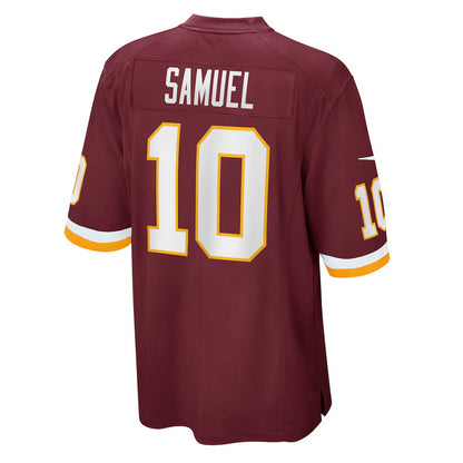 W.Football Team #10 Curtis Samuel Burgundy MIKSHPS Game Player Jersey