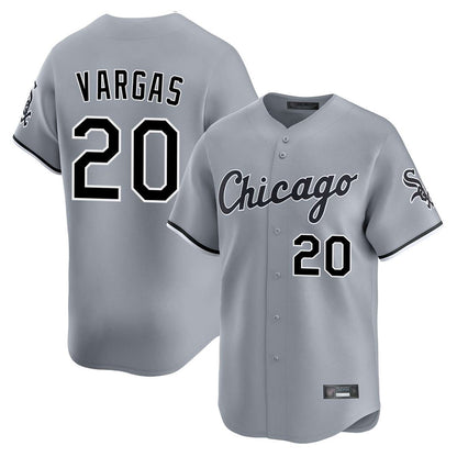 Chicago White Sox #20 Miguel Vargas Player Gray MIKSHPS Road Limited Home Stitched Jerseys