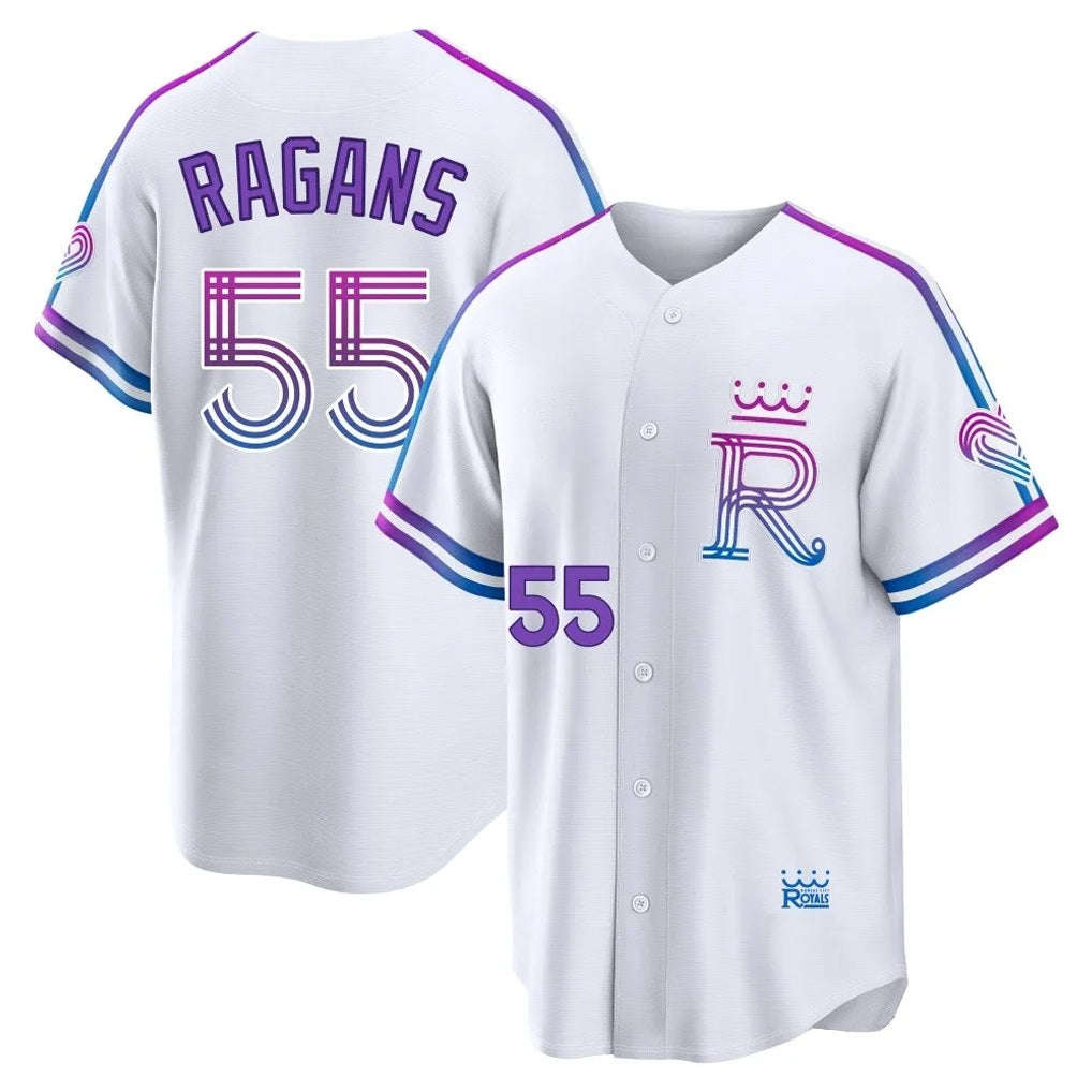 Kansas City Royals #55 Cole Ragans Player White MIKSHPS 2026 City Connect Limited Home Stitched Jerseys
