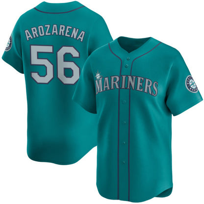 Seattle Mariners #56 Randy Arozarena Aqua MIKSHPS Alternate Limited Stitched jersey