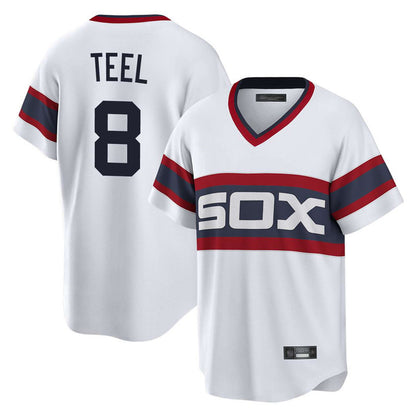 Chicago White Sox #8 Kyle Teel Player White MIKSHPS T-shirt Home Game Stitched Jerseys