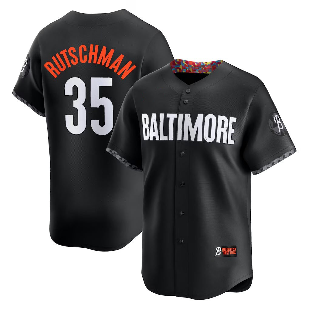 Baltimore Orioles #35 Adley Rutschman Black MIKSHPS City Connect Limited Player Jersey