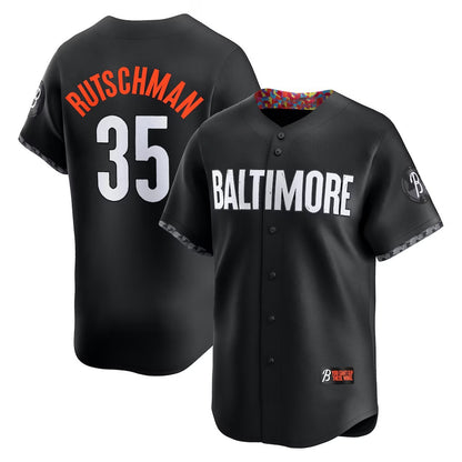 Baltimore Orioles #35 Adley Rutschman Black MIKSHPS City Connect Limited Player Jersey