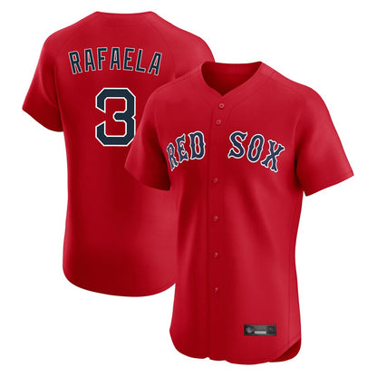 Boston Red Sox #3 Ceddanne Rafaela Player Red MIKSHPS Limited Elite Home Game Stitched Jerseys1