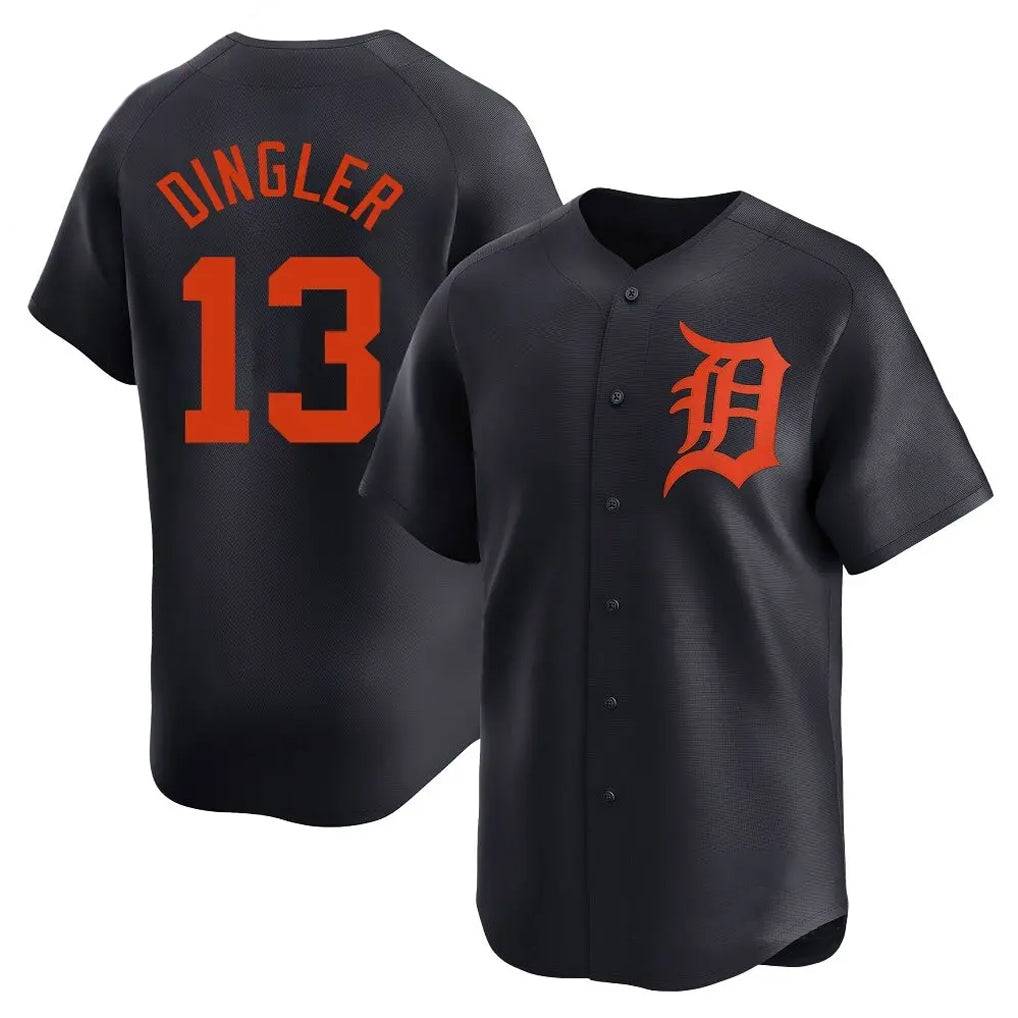 Detroit Tigers #13 Dillon Dingler Player Navy MIKSHPS Home Limited Stitched Jerseys