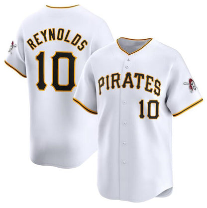 Pittsburgh Pirates #10 Bryan Reynolds White MIKSHPS Home Limited Stitched Jersey