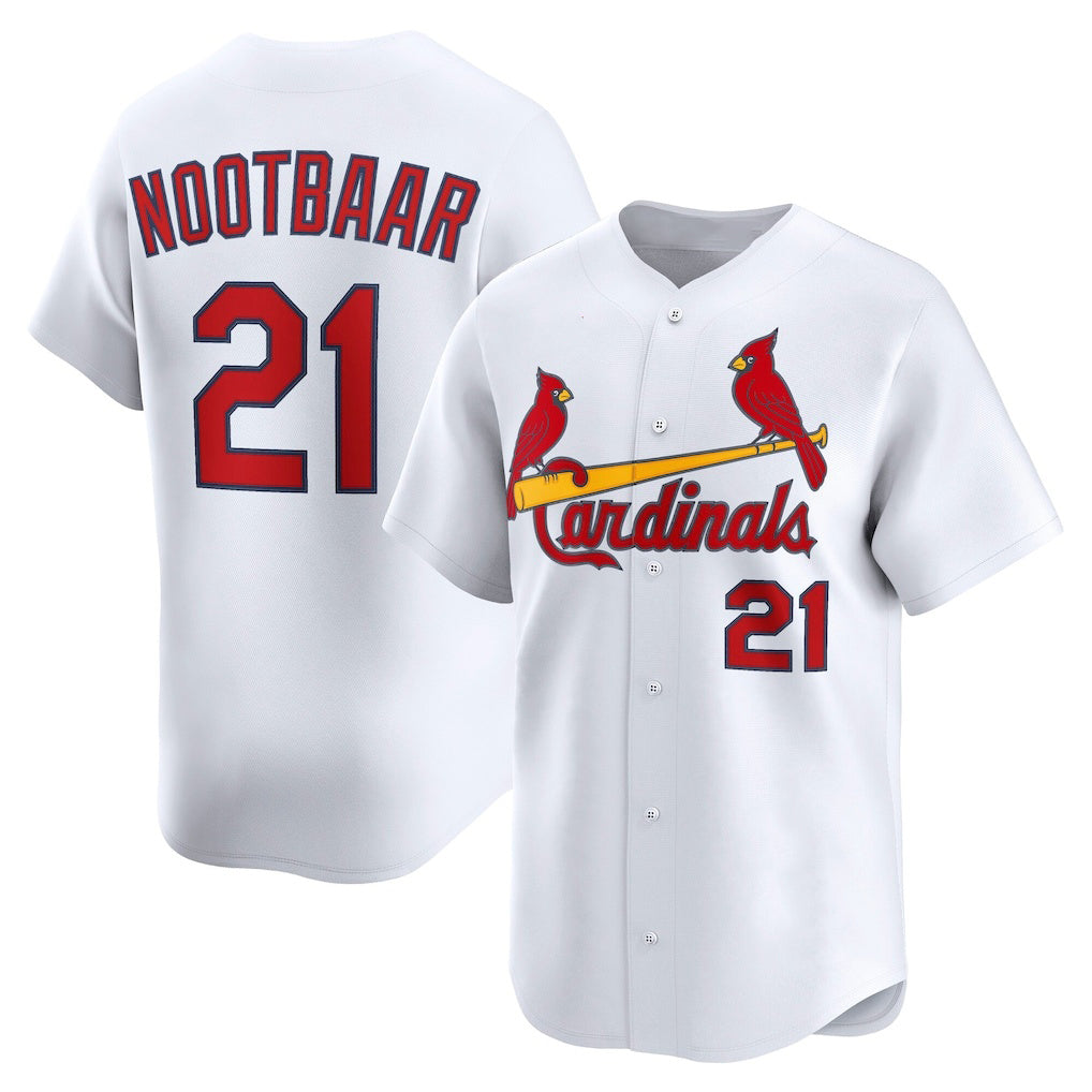 St. Louis Cardinals #21 Lars Nootbaar White MIKSHPS Home Limited Player Jersey