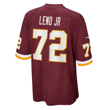 W.Football Team #72 Charles Leno Jr. Burgundy MIKSHPS Game Jersey