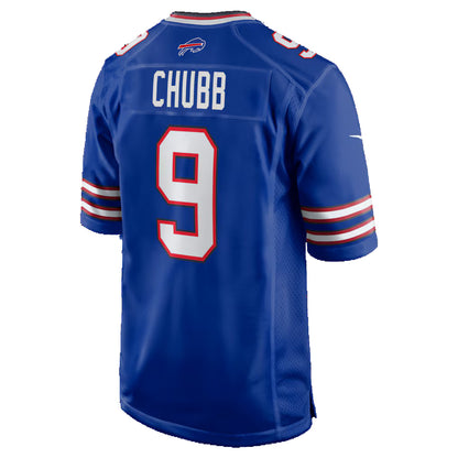 B.Bills #9 Bradley Chubb Royal MIKSHPS Team Game Jersey