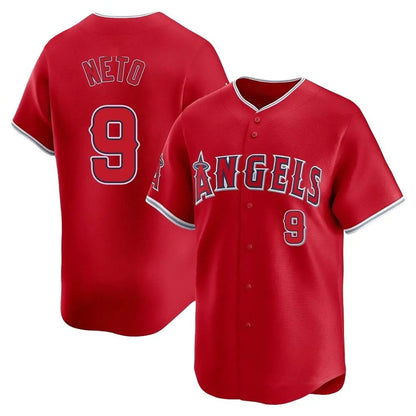 Los Angeles Angels #9 Zach Neto Player Red MIKSHPS Home Limited Stitched Jerseys