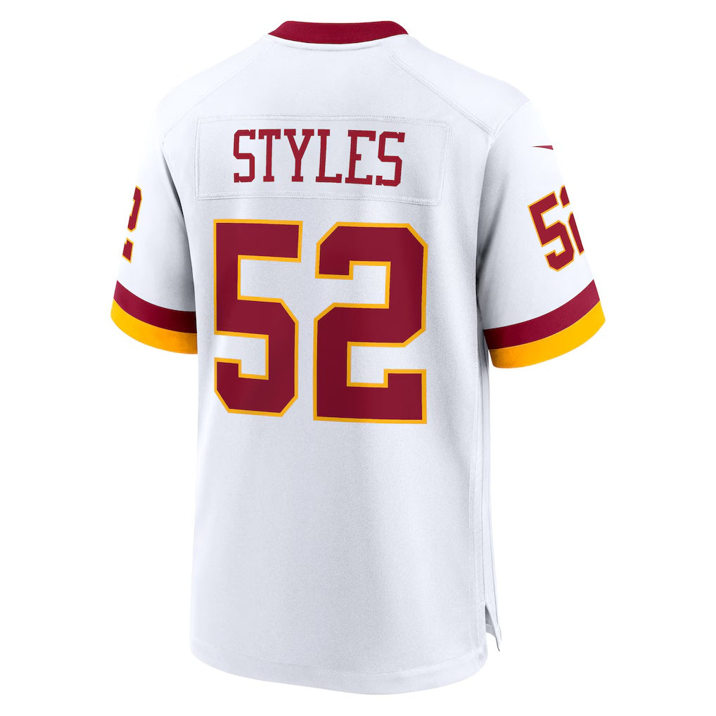 W.Commanders #52 Sonny Styles White MIKSHPS Game Super Bowl Era Jersey