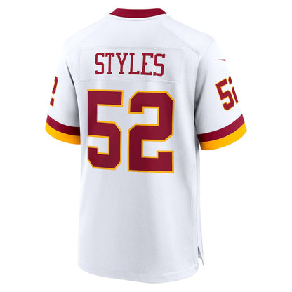 W.Commanders #52 Sonny Styles White MIKSHPS Game Super Bowl Era Jersey