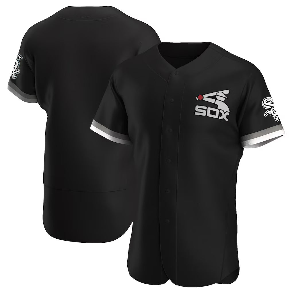 Chicago White Sox Black MIKSHPS Alternate Authentic Team Jersey