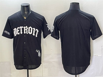 Detroit Tigers Blank 2026 Black MIKSHPS 'Motor Gothic Edition' Vapor Premier Limited Stitched Jersey