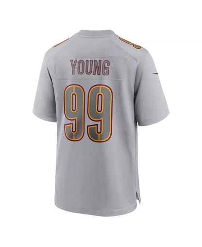 W.Commanders #99 Chase Young Gray MIKSHPS Atmosphere Fashion Game Jersey