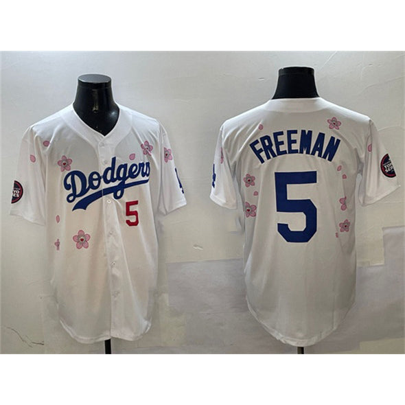 Los Angeles Dodgers #5 Freddie Freeman White MIKSHPS 2025 Tokyo Series Limited Stitched Jersey