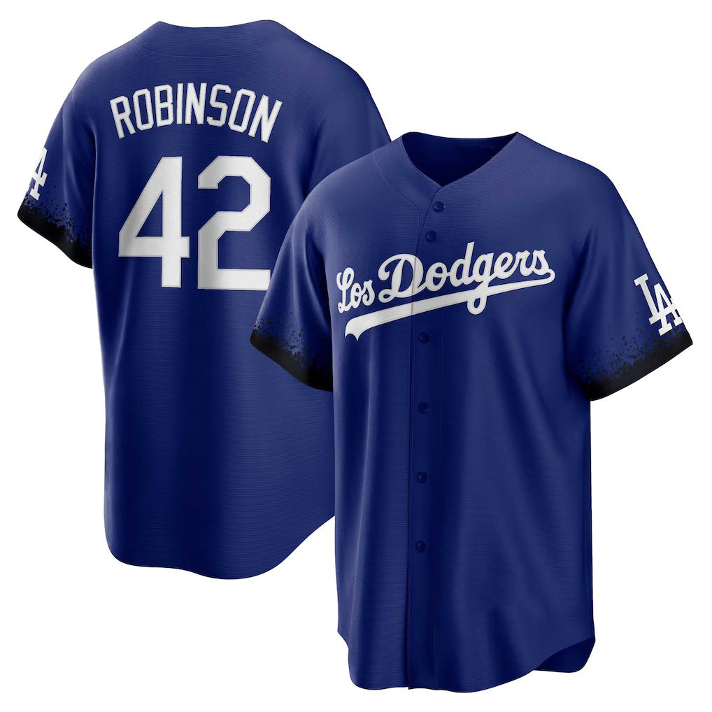 Los Angeles Dodgers #42 Jackie Robinson Royal MIKSHPS City Connect Replica Player Jersey