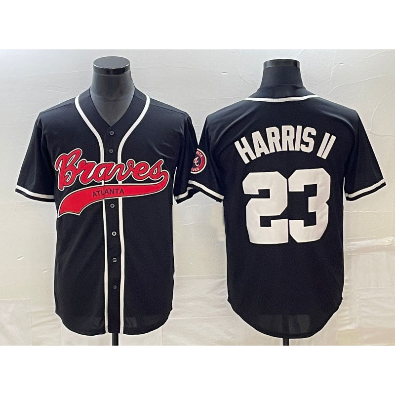Atlanta Braves #23 Michael Harris II Black MIKSHPS Cool Base Stitched Jersey