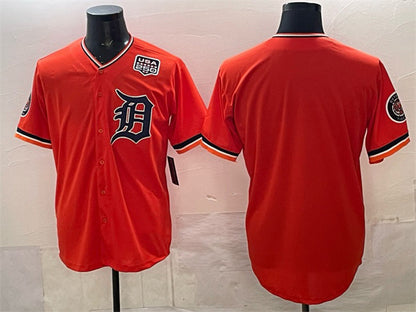 Detroit Tigers Blank Orange MIKSHPS 2026 Alternate USA 250' Patch Vapor Premier Limited Stitched Jersey