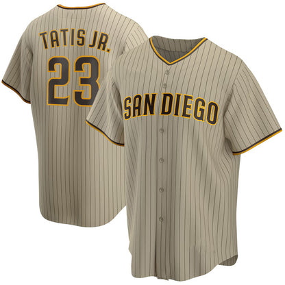 San Diego Padres #23 Fernando Tatis Jr. Tan MIKSHPS Alternate Replica Player Jersey