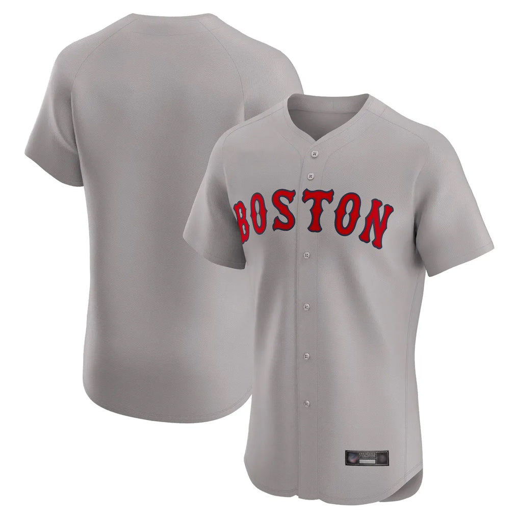 Boston Red Sox Blank Player Gray MIKSHPS Road Limited Elite Home Game Stitched Jerseys1