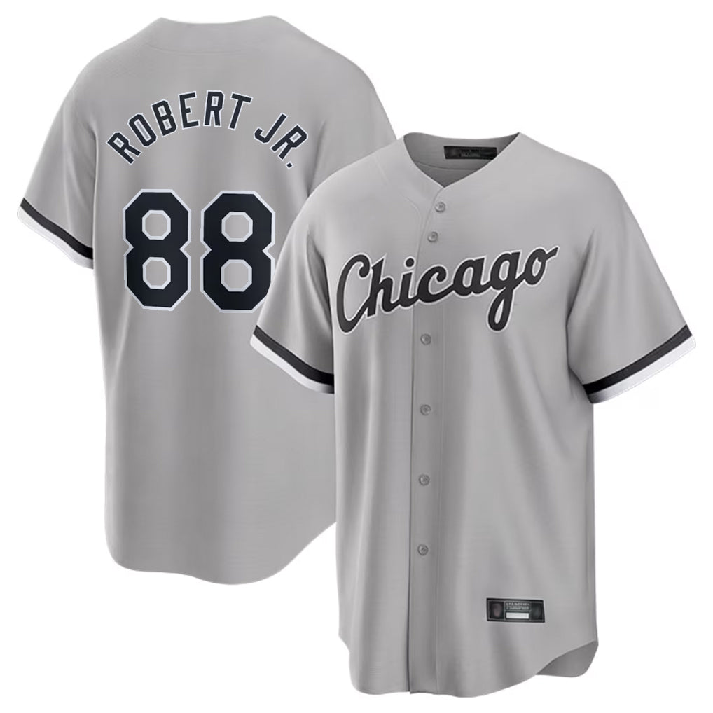 Chicago White Sox #88 Luis Robert Jr Player Gray MIKSHPS Home Game Stitched Jerseys