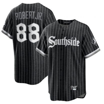 Chicago White Sox #88 Luis Robert Jr Player Black MIKSHPS City Connect Home Game Stitched Jerseys