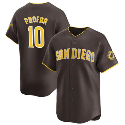 San Diego Padres #10 Jurickson Profar Brown MIKSHPS 2024 Away Limited Stitched Jersey