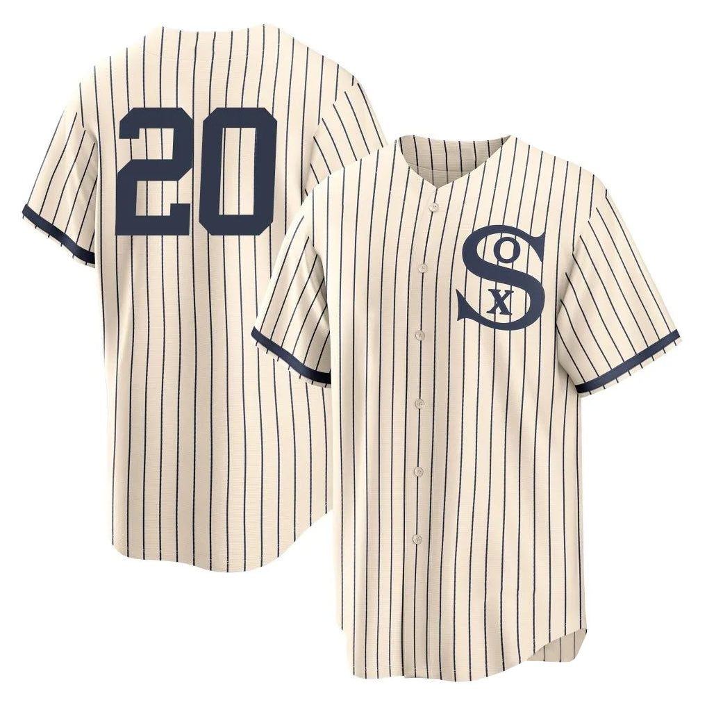 Chicago White Sox #20 Miguel Vargas Player Cream MIKSHPS Field of Dreams Home Game Stitched Jerseys
