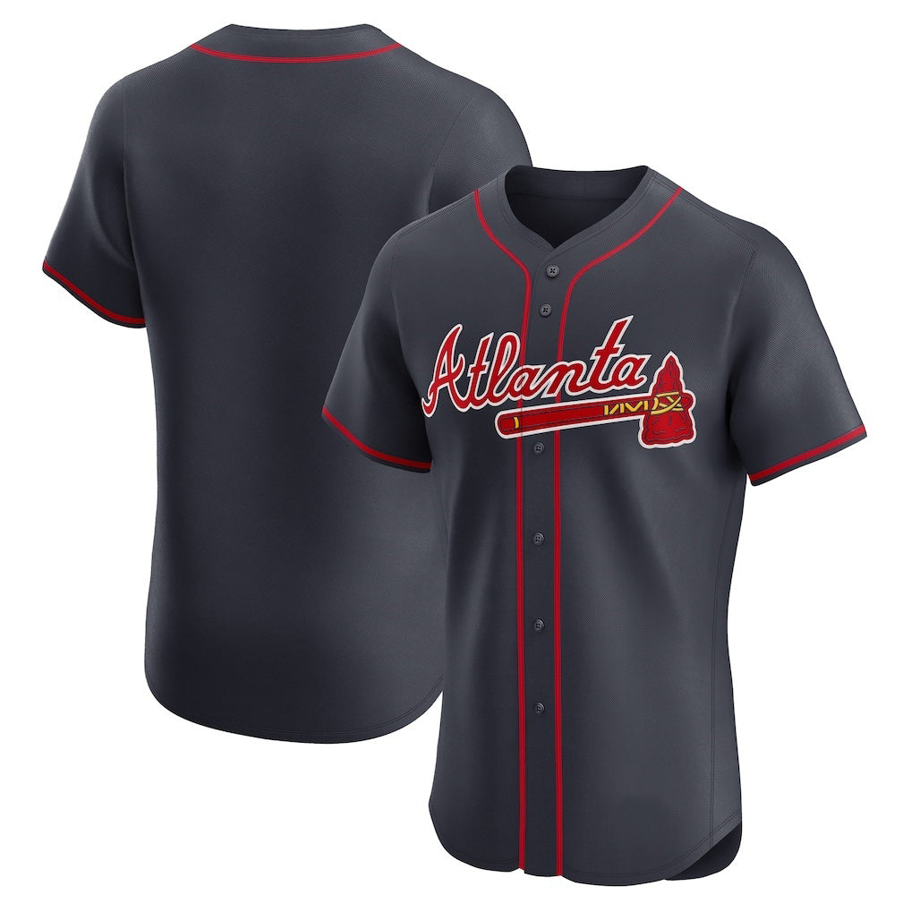 Atlanta Braves Navy MIKSHPS Alternate Elite Jersey