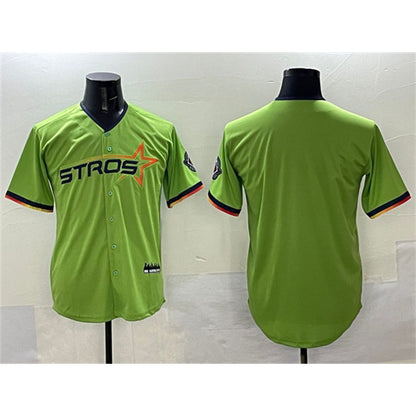 Houston Astros Blank Green MIKSHPS 2025 City Connect Limited Stitched Jersey