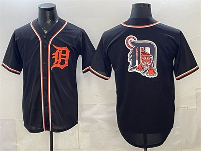 Detroit Tigers Team Big Logo 2026 Fashion Replica Black MIKSHPS Out Stitched Jersey
