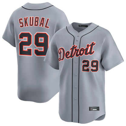 Detroit Tigers #29 Tarik Skubal Player Gray MIKSHPS Home Limited Stitched Jerseys