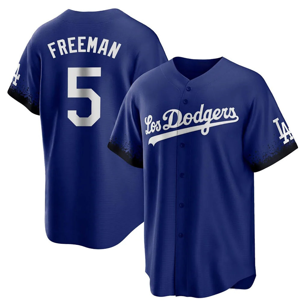 Los Angeles Dodgers #5 Freddie Freeman Player Royal MIKSHPS City Connect Home Game Stitched Jerseys