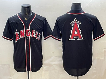 Los Angeles Angels Team Big Logo 2026 Fashion Replica Black MIKSHPS Out Stitched Jersey