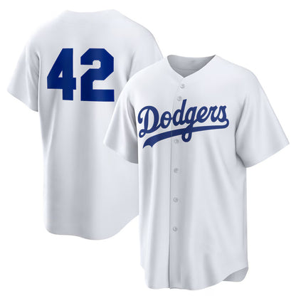Los Angeles Dodgers #42 White MIKSHPS Home 2025 Jackie Robinson Day Replica Jersey