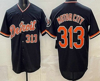 Detroit Tigers #313 Motor City Navy MIKSHPS Limited Jersey