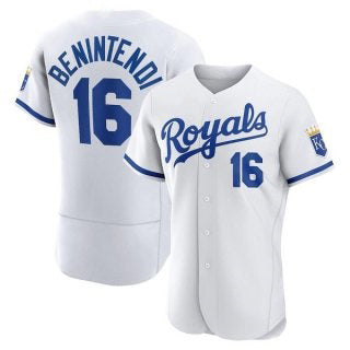 Kansas City Royals #16 Andrew Benintendi White MIKSHPS Flex Base Stitched Jersey