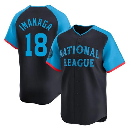 Chicago Cubs #18 Shota Imanaga Player Navy MIKSHPS National League All-Star Limited Home Stitched Jerseys